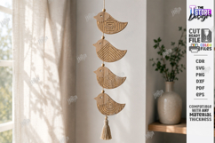Layered Hanging Ornaments Laser Cut Bundle | Wall Decor SVG Product Image 6