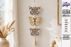 Layered Hanging Ornaments Laser Cut Bundle | Wall Decor SVG Product Image 7
