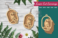 Bird Laser Cut Earrings Product Image 1
