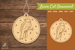 Bird Laser Cut Ornament SVG 3 Product Image 1