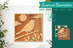 Bird Lasercut Wall Decor SVG Product Image 1