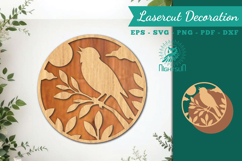 Bird Lasercut Wall Decor SVG Product Image 1