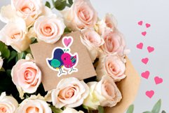 Stickers cartoon character birds in love Product Image 3