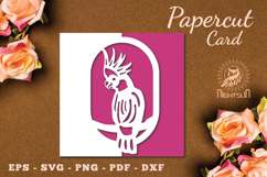 Bird Papercut Card SVG Product Image 1