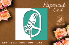 Bird Papercut Card SVG Product Image 1