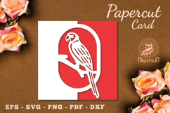 Bird Papercut Card SVG Product Image 1