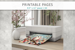 patchwork bird printable art pages Product Image 7