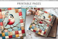 colorful bird junk journal papers Product Image 6