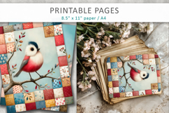 colorful bird junk journal papers Product Image 7