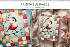 colorful bird junk journal papers Product Image 1