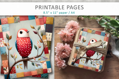 creative bird artwork digital papers Product Image 4
