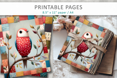 creative bird artwork digital papers Product Image 6