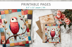 creative bird artwork digital papers Product Image 8