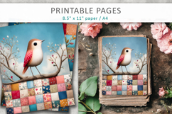 printable bird poster vintage style Product Image 3