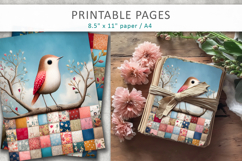 printable bird poster vintage style Product Image 4