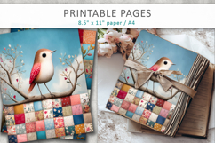 printable bird poster vintage style Product Image 6