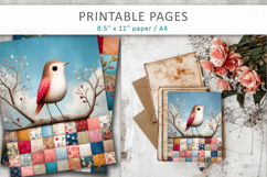 printable bird poster vintage style Product Image 8