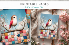 printable bird poster vintage style Product Image 1
