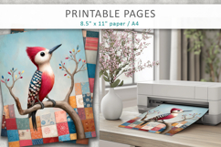 bird illustration, craft paper Product Image 4