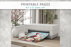 bird illustration, craft paper Product Image 9