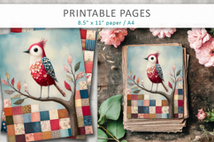 bird illustration, printable pages Product Image 3