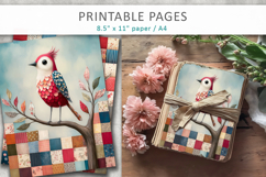 bird illustration, printable pages Product Image 4