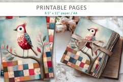 bird illustration, printable pages Product Image 6