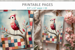 bird illustration, printable pages Product Image 8