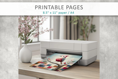 bird illustration, printable pages Product Image 10