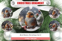 Christmas Ornaments Bird Robin Christmas Product Image 1