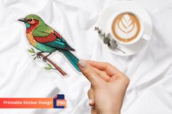 Bird Sticker, Colorful Bird Decals, Cute Bird Vinyl Sticker Product Image 1