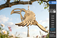 Bird Suncatcher Laser Cut Bundle | Hanging Garden Decor |CNC Product Image 7