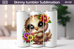 Bird Floral Tumbler | Cute Bird Flowers Tumbler Product Image 1
