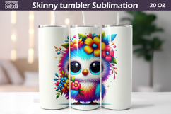Bird Floral Tumbler | Cute Bird Flowers Tumbler Product Image 1