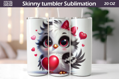 Bird Heart Tumbler | Cute Bird Valentine Tumbler Product Image 1