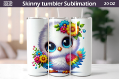 Bird Floral Tumbler | Cute Bird Flowers Tumbler Product Image 1