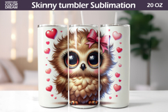 Bird Heart Tumbler | Cute Bird Valentine Tumbler Product Image 1
