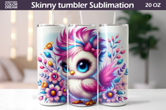 Bird Floral Tumbler | Cute Bird Flowers Tumbler Product Image 1