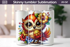 Bird Floral Tumbler | Cute Bird Flowers Tumbler Product Image 1