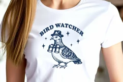 Bird Watcher SVG PNG Design | Funny Pigeon for Nature Lover Product Image 2