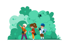 bird watching hobby kid vector Product Image 1