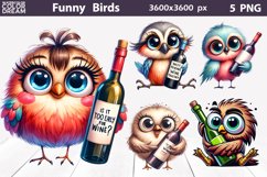 Funny Bird Bundle | Wine Sublimation Product Image 6