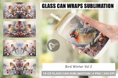Glass Can Bird Winter Product Image 1