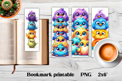Funny cute bird bookmark printable | Animal bookmark PNG Product Image 1