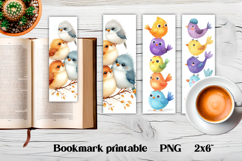 Funny cute bird bookmark printable | Animal bookmark PNG Product Image 1