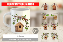 Mug Wrap Spring Birdhouse Product Image 1