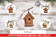 Wind Spinner Spring Birdhouse Product Image 1