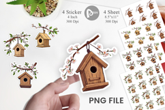 Spring Birdhouse Sticker Product Image 1