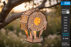 Fairy House Laser Cut| Garden Lantern |Hanging Candle Holder Product Image 1
