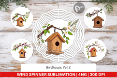 Wind Spinner Spring Birdhouse Product Image 1